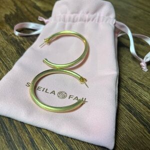 Sheila Fajil Gold Hoop Earrings